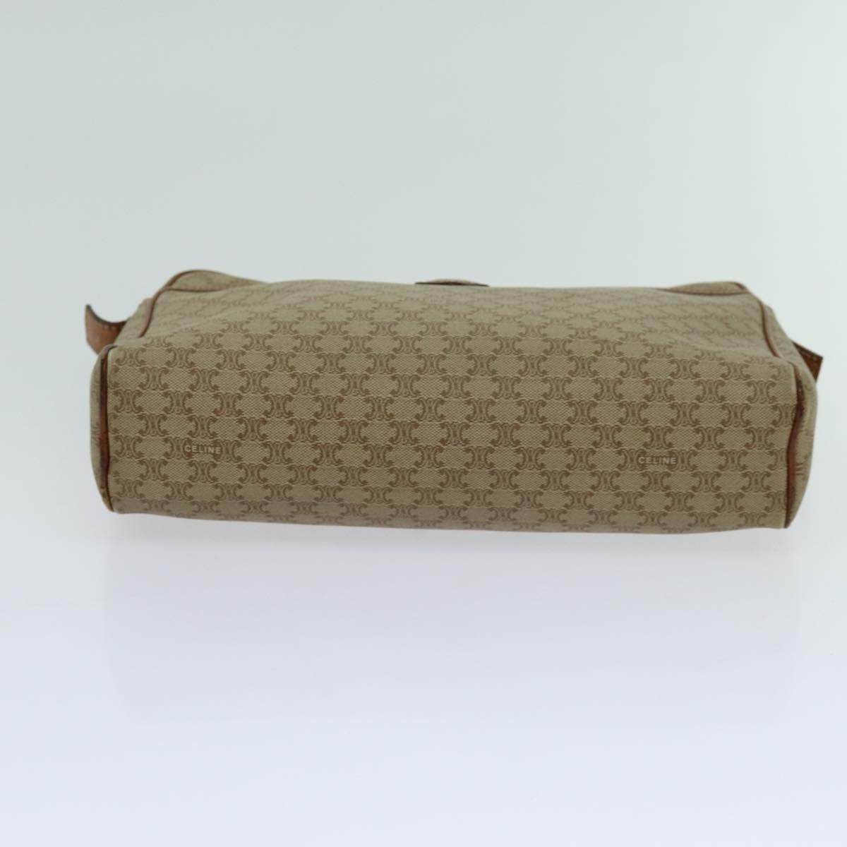 Celine CELINE Macadam Canvas Clutch Bag Beige Size ONE SIZE - 6 Thumbnail
