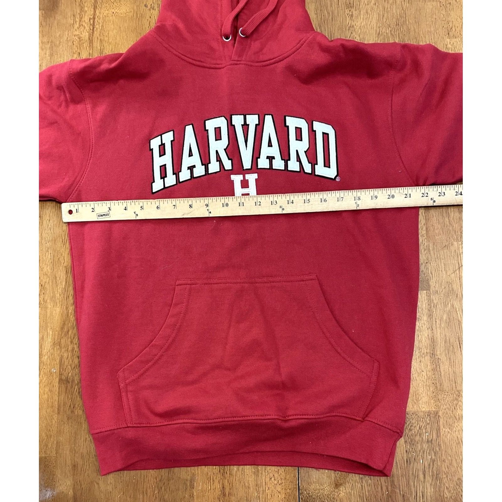 J Brand Harvard University OVB Hoodie Sweatshirt Medium Ivy League Old Varsity Brand Red Cotton Blend Fleece Graphic Print Hooded Pullover Mens Size US M / EU 48-50 / 2 - 4 Thumbnail