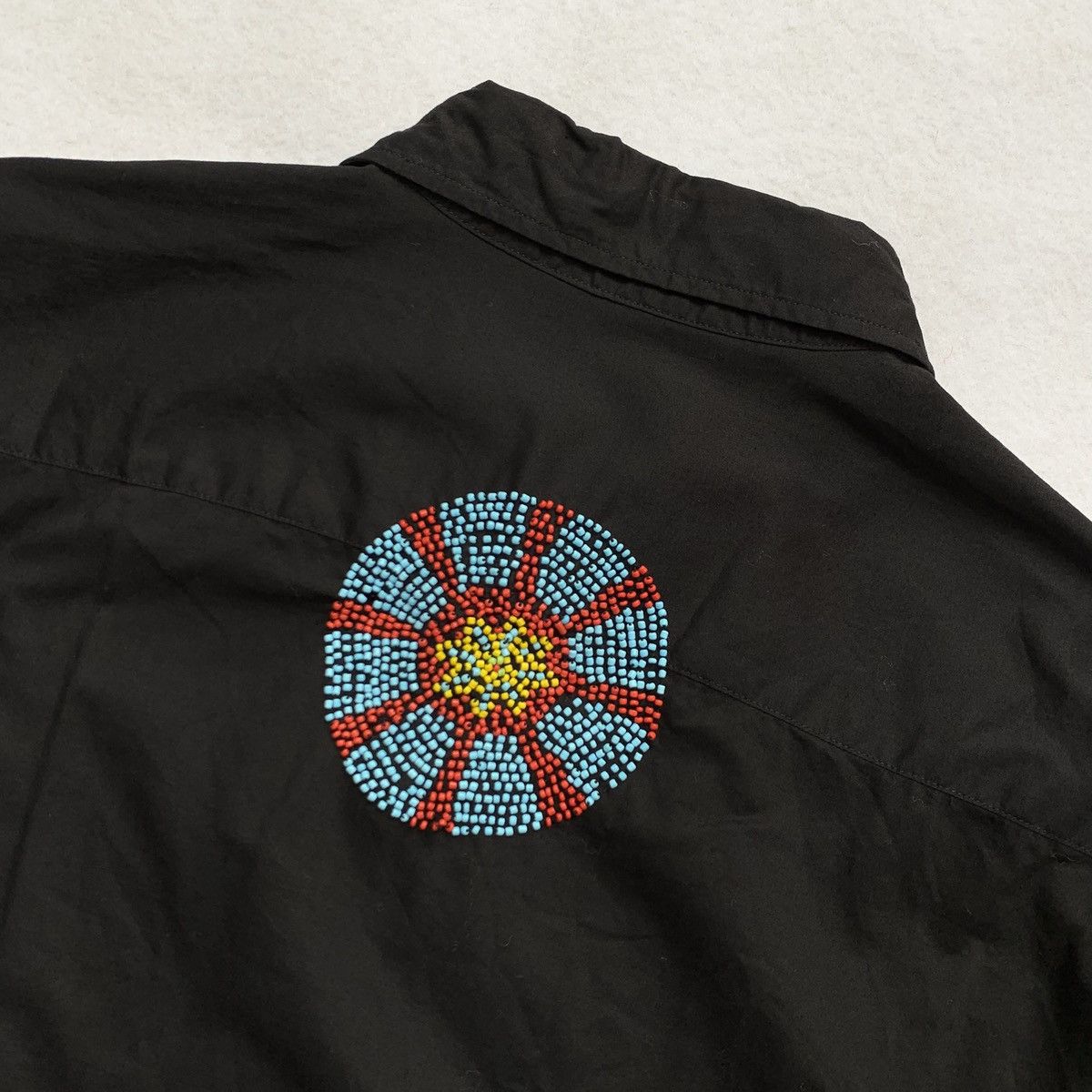 291295=Homme 291295=HOMME "Pirates of the Desert" Peas Embroidered Shirt Size US L / EU 52-54 / 3 - 8 Thumbnail