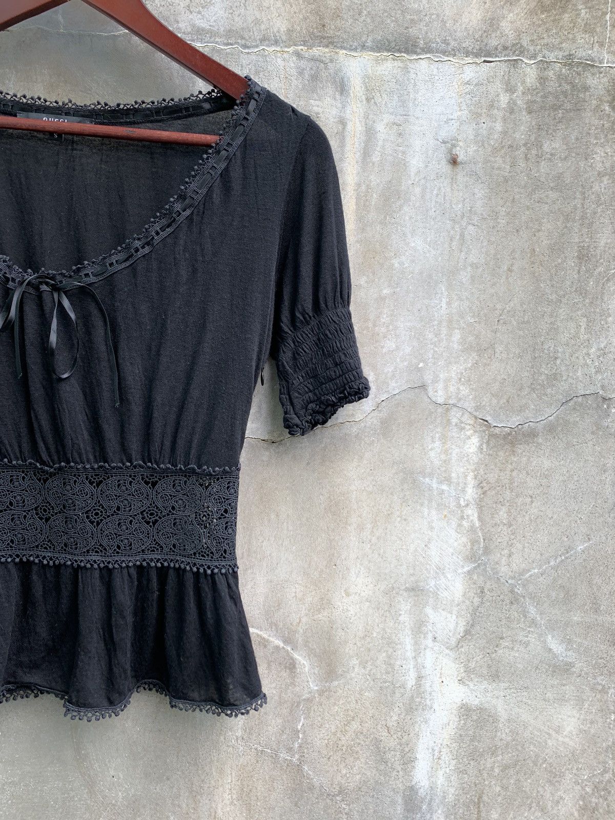 Gucci Crochet Laced Blouse Size S / US 4 / IT 40 - 3 Thumbnail