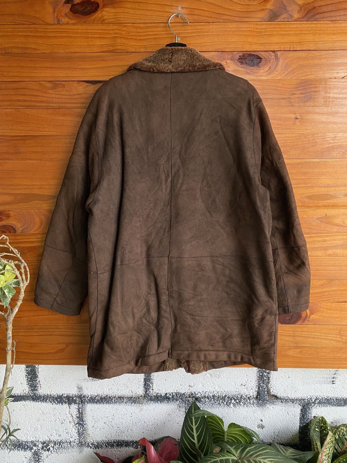 Mila Schon Mila Schön Milano Vintage Brown Shearling Leather Coat Size US L / EU 52-54 / 3 - 6 Thumbnail