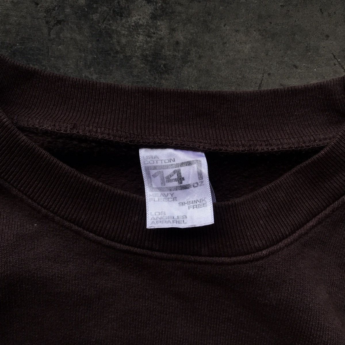 If Six Was Nine × Los Angeles Apparel blank crewneck dark brown Size US S / EU 44-46 / 1 - 2 Thumbnail