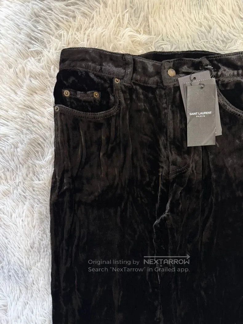 Saint Laurent Paris Saint Laurent SLP 19FW Velvet Trousers. Size US 31 - 2 Thumbnail