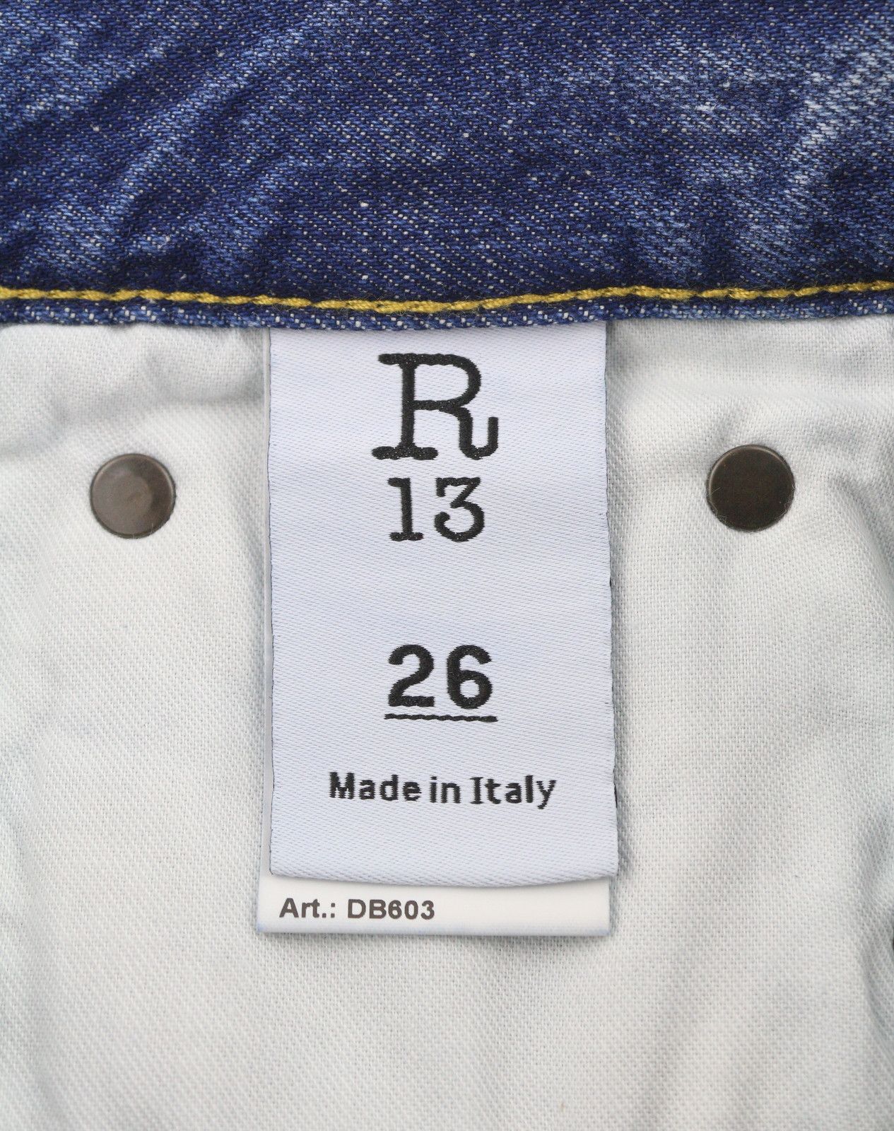 R13 ROMEO 26 Hutton Blue Cropped Ankle Jeans 89855 Size 26" / US 2 / IT 38 - 9 Thumbnail