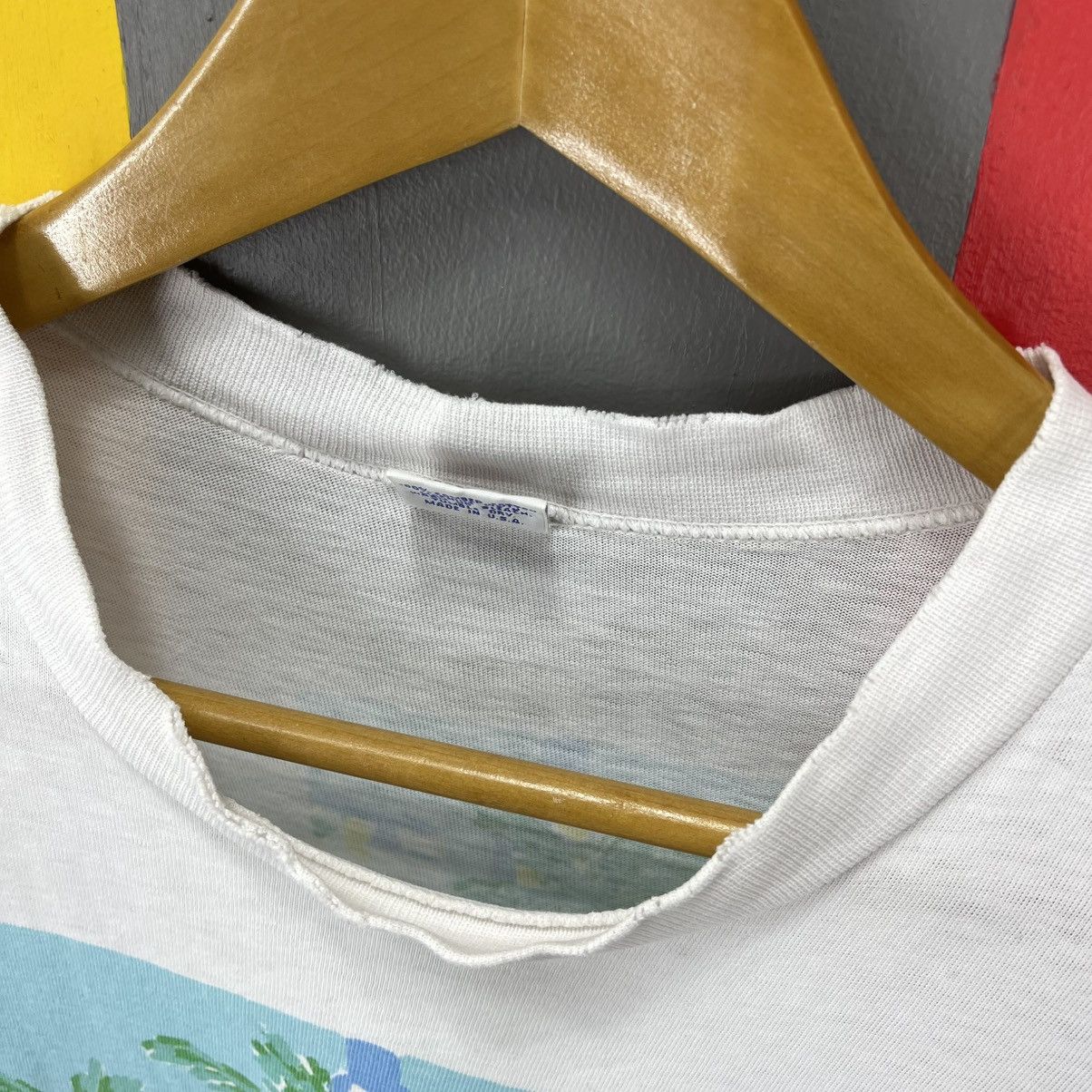 Vintage 90s Vintage HAWAII by CRAZY SHIRT Crew Neck T Shirt #2033/14 Size US M / EU 48-50 / 2 - 6 Thumbnail