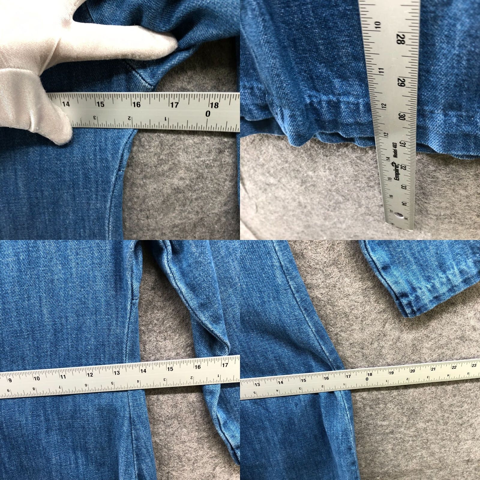 Zara Zara Denim Mini Dress Womens XS Blue 3/4 Sleeve Crew Neck Fitted Casual Size XS / US 0-2 / IT 36-38 - 8 Thumbnail