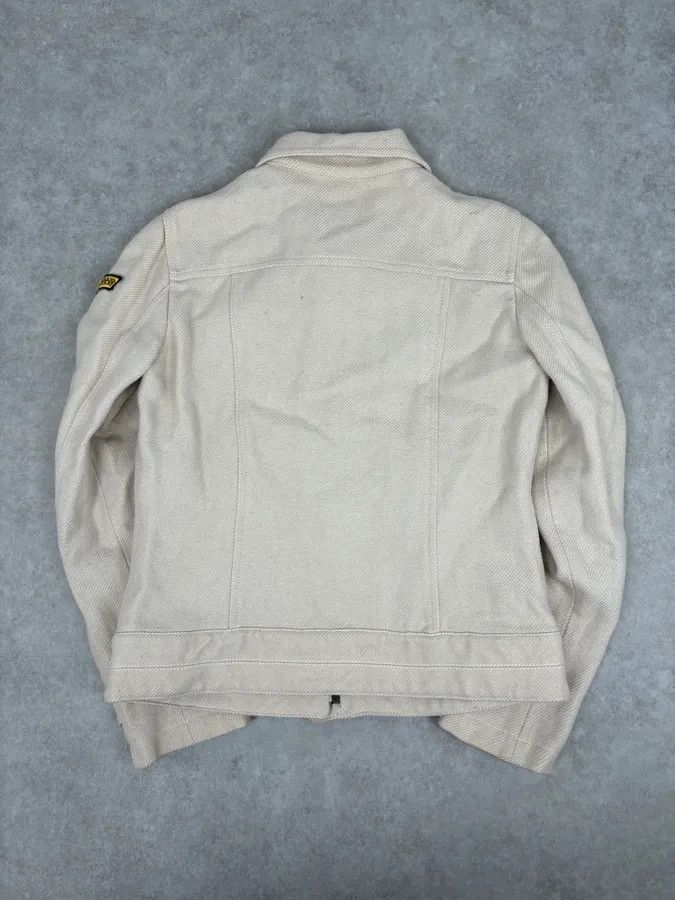 Moschino 2000s Moschino Beige Cropped Patchwork Bondage Jacket Size US S / EU 44-46 / 1 - 5 Thumbnail