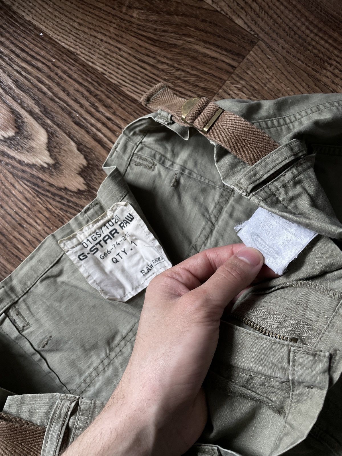 G-Star VINTAGE Y2K CARGO PANTS G-STAR RAW CASUAL STREETWEAR 90s Size US 36 / EU 52 - 5 Thumbnail