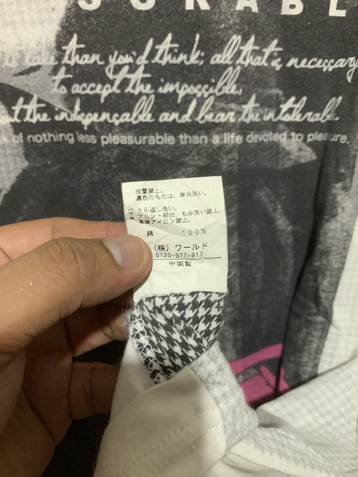 Japanese Brand Japanese Takeo kikuchi Union Jack Flag Poem Reversible Tee Size US L / EU 52-54 / 3 - 12 Thumbnail