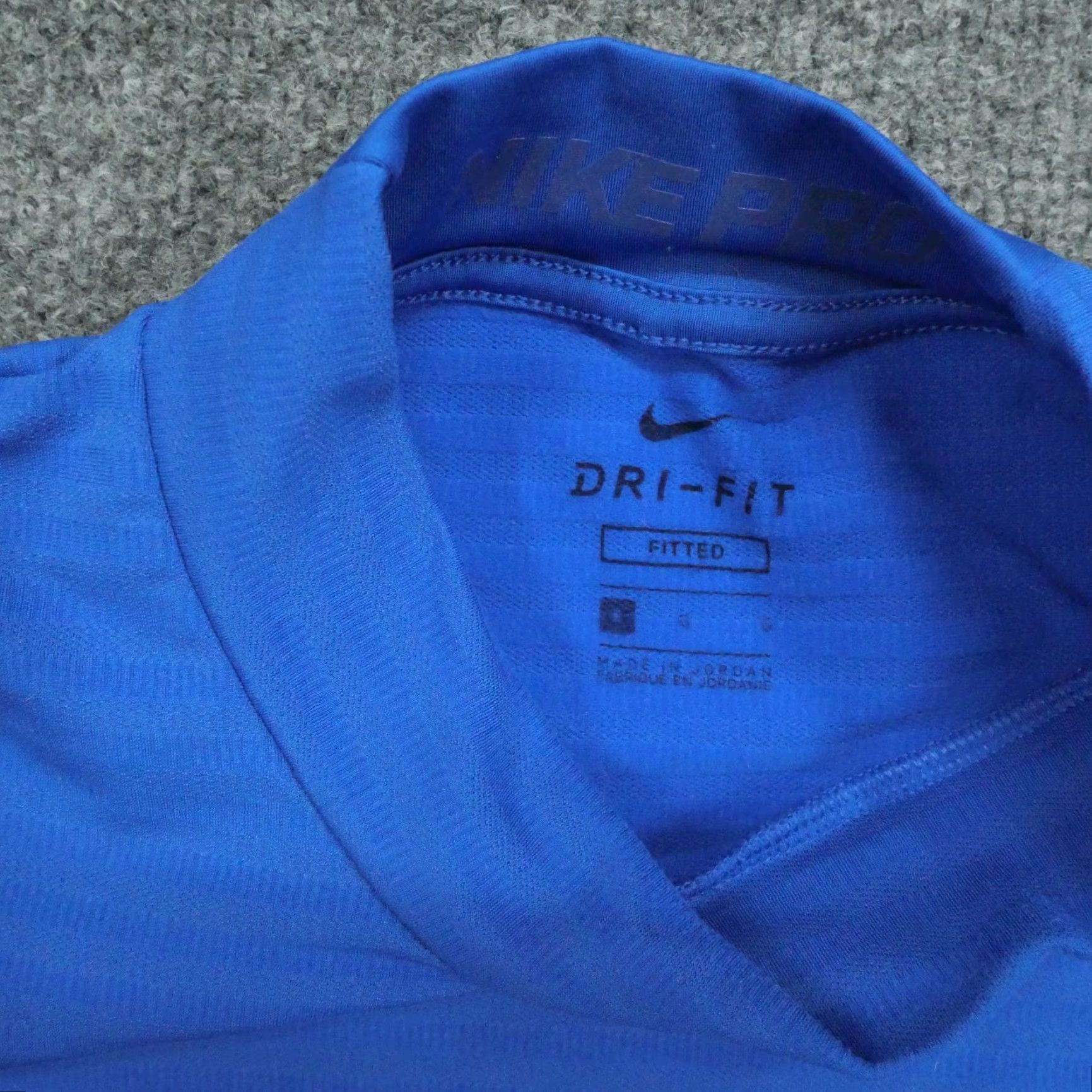Nike Nike Shirt Mens Large Blue Dri-Fit Pro Fitted Long Sleeve Activewear Size US L / EU 52-54 / 3 - 6 Thumbnail