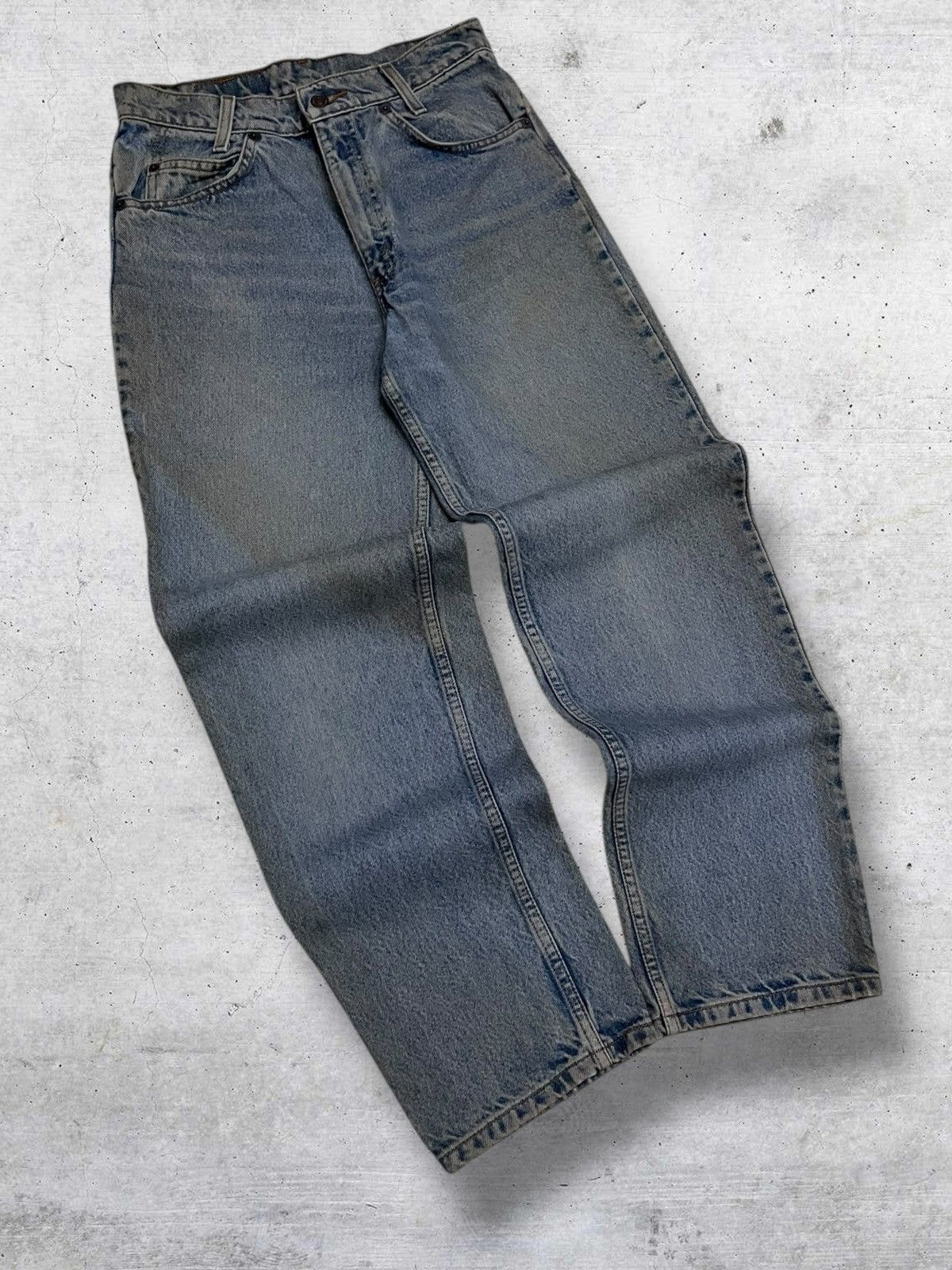 Levi's Vintage Clothing VINTAGE 550 1990S LEVIS USA DESIGNER DIRTY DESIGN DENIM RARE Size US 28 / EU 44 - 2 Thumbnail