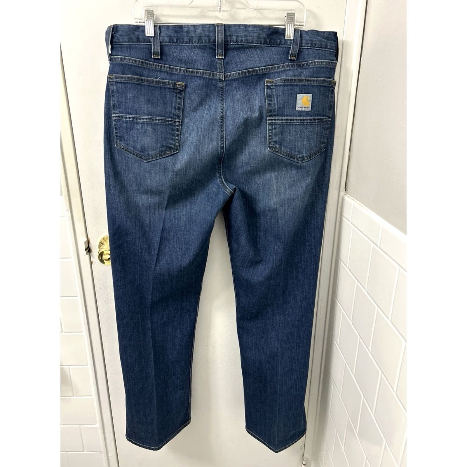 Carhartt Carhartt Rugged Flex Jeans Mens 40x30 Blue Relaxed Fit Denim 5-Pocket BD2804-M Size US 40 / EU 56 - 2 Thumbnail
