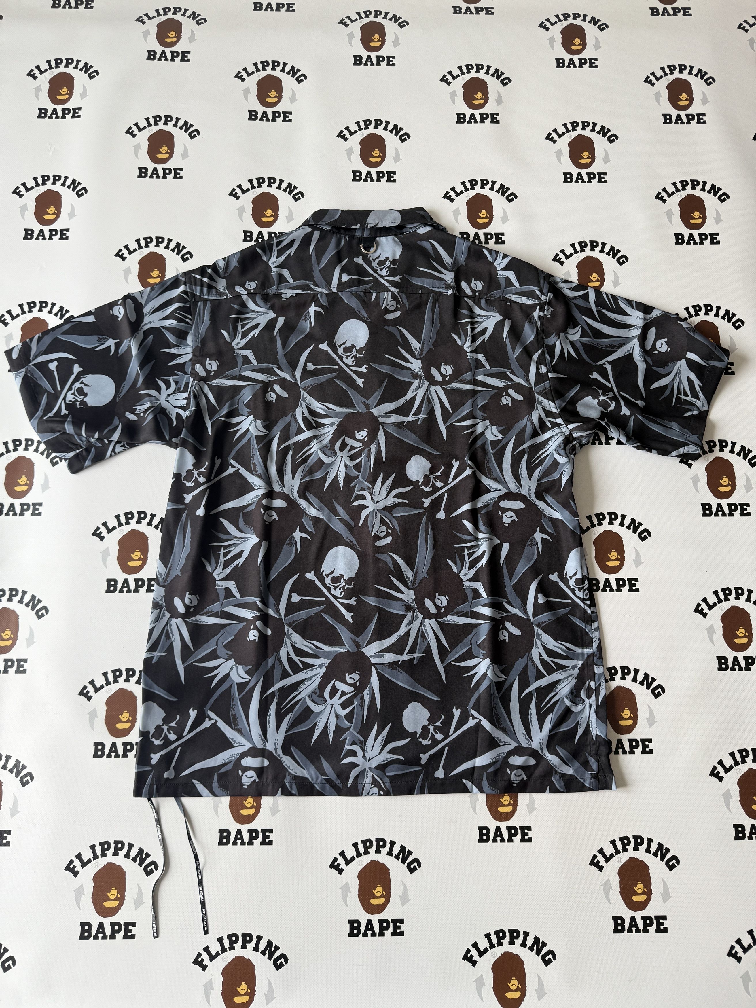 Bape BAPE X MMJ TROPICAL SKULL CAMO OPEN COLLAR SS SHIRTS 16TH Size US L / EU 52-54 / 3 - 2 Thumbnail