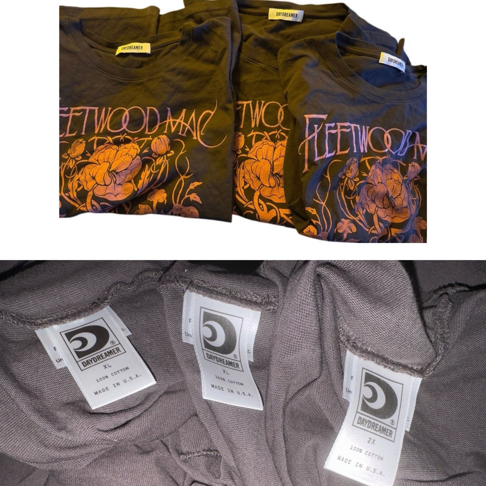 Daydreamer DAYDREAMER Fleetwood Mac Floral Tour Tee Size XL or 2X New Size XL / US 12-14 / IT 48-50 - 14 Thumbnail