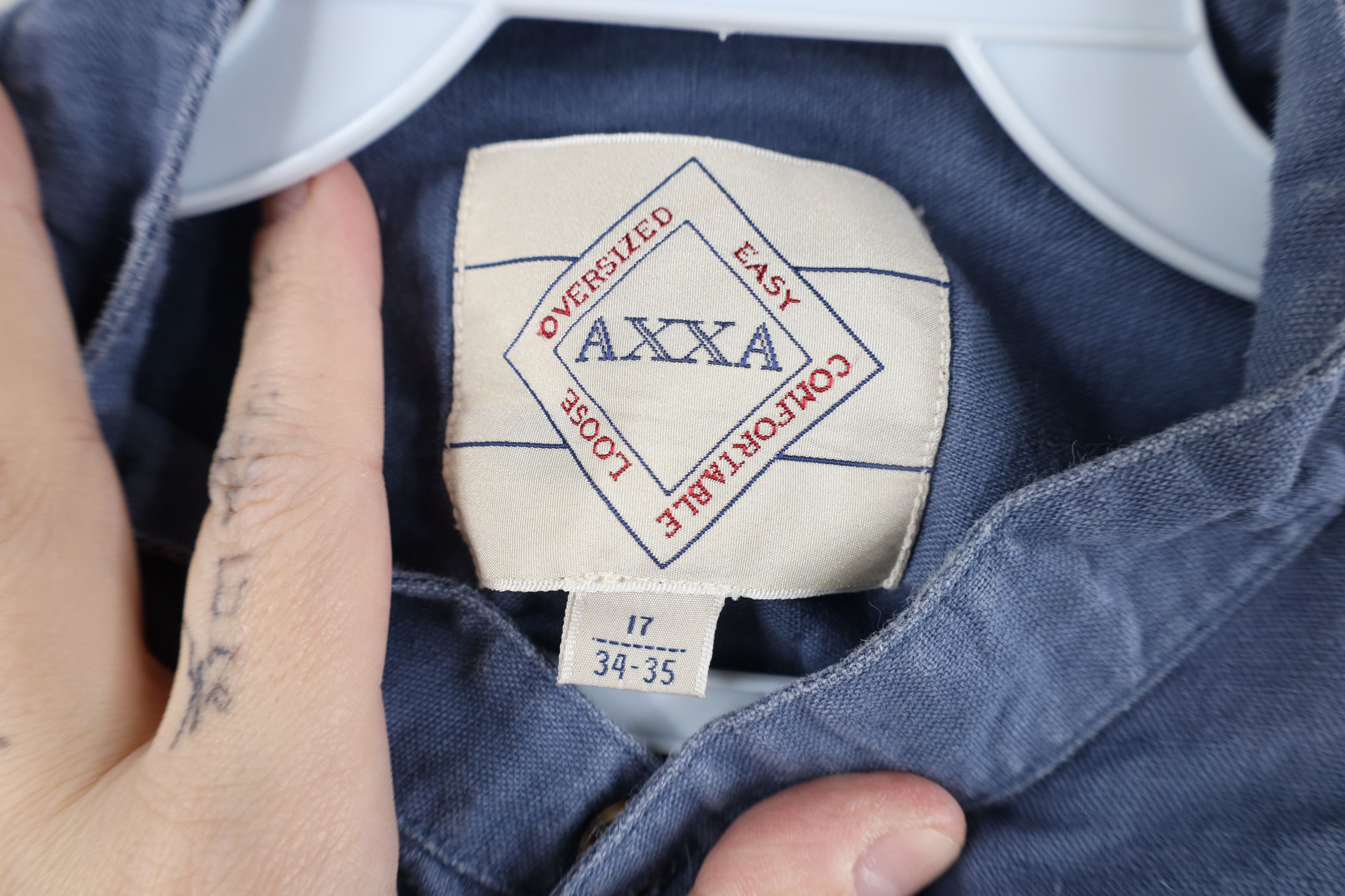 Vintage Vintage 90s Streetwear Linen Blend Band Collar Button Shirt Size US M / EU 48-50 / 2 - 8 Thumbnail