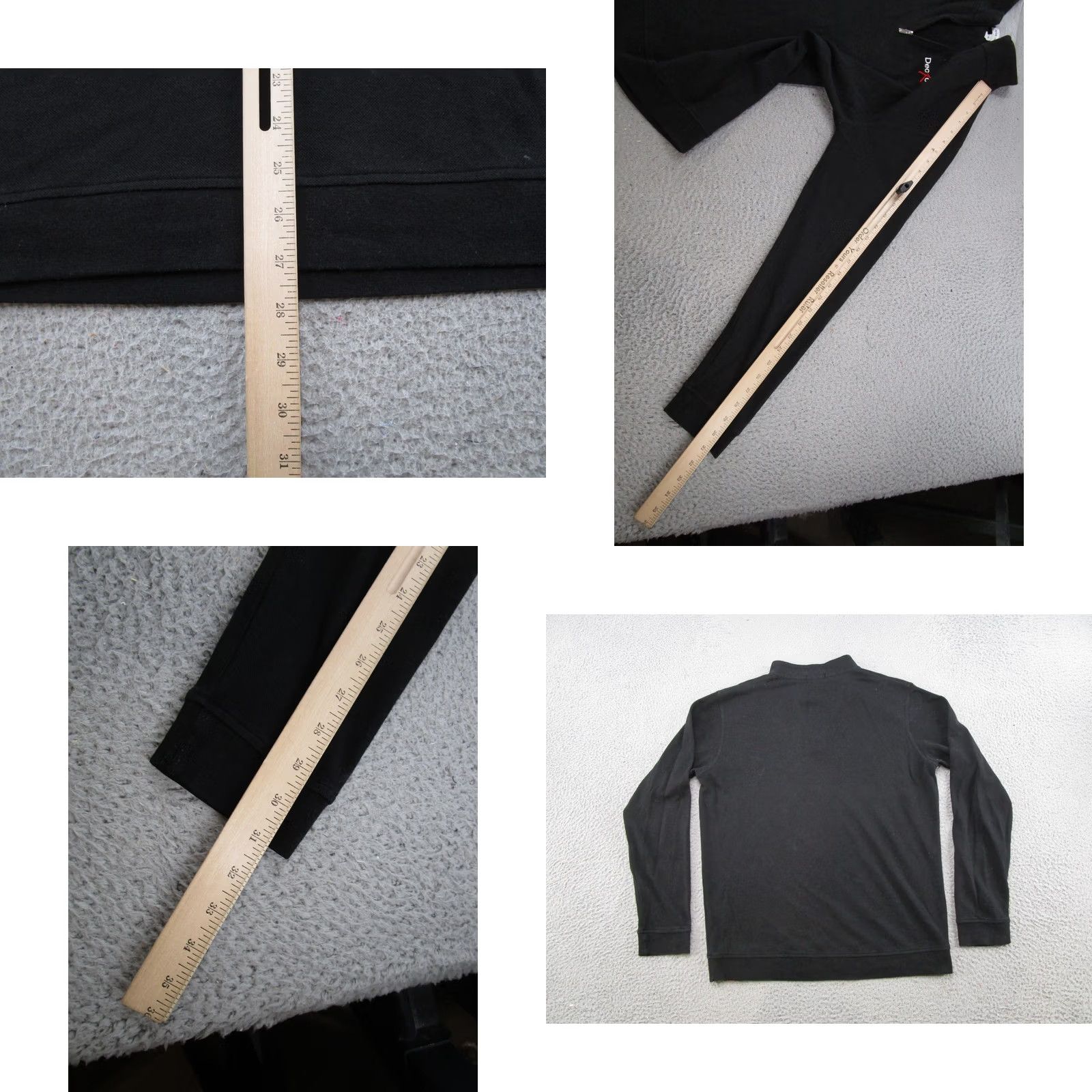 Peter Millar Peter Millar Crown Sport Sweater Black 1/4 Zip Mens M Business Logo Read Size US M / EU 48-50 / 2 - 8 Thumbnail