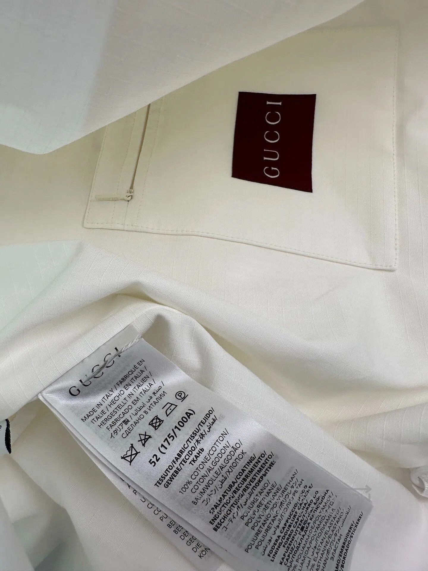 Gucci Gucci White Hooded Zip Jacket. Size US L / EU 52-54 / 3 - 9 Thumbnail