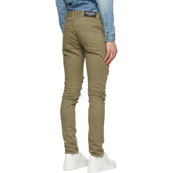 Balmain o1y0426 Denim Pant in Military Green Size US 32 / EU 48 - 3 Thumbnail