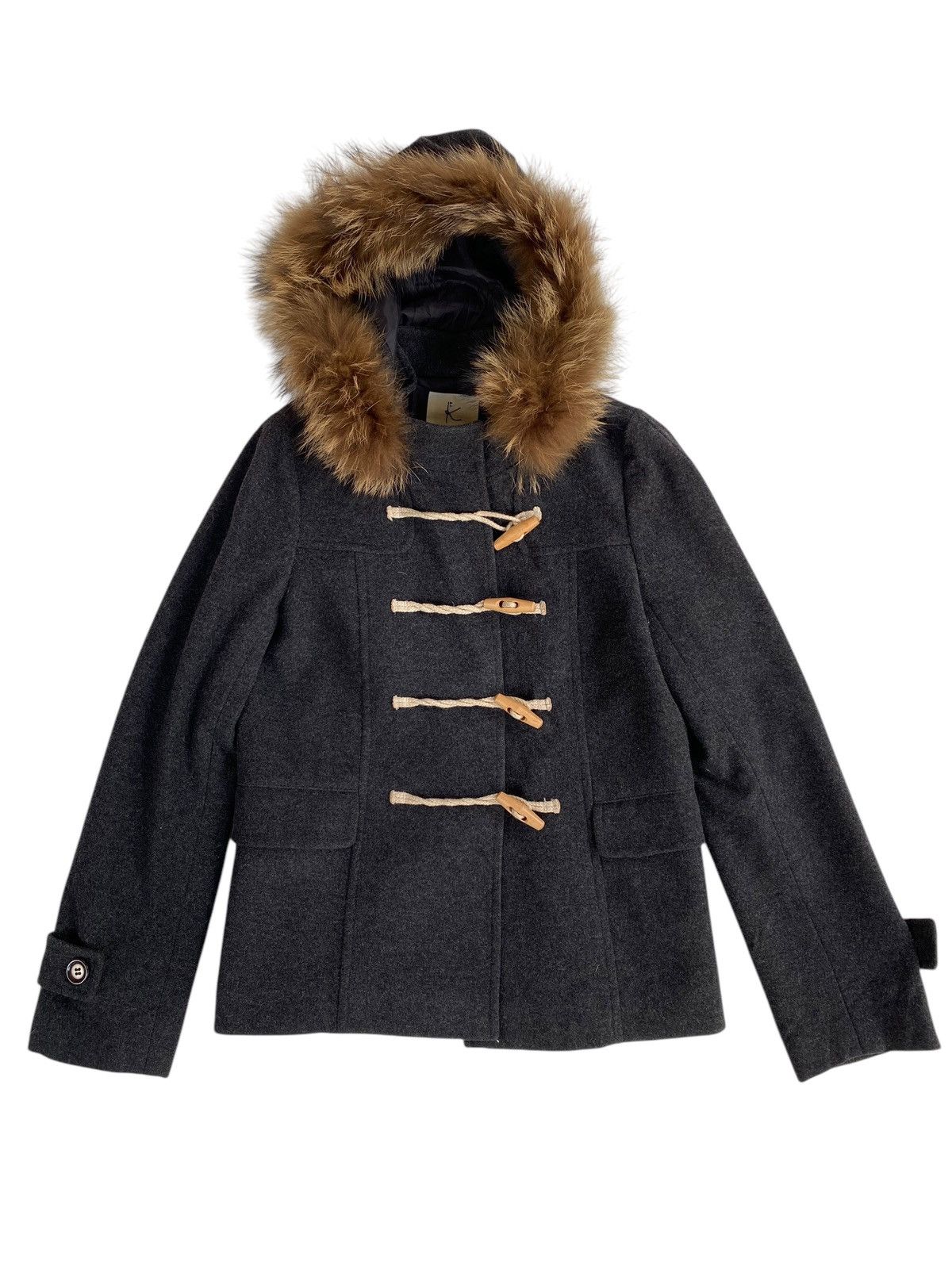 Japanese Brand × Vintage Vtg Kumikyoku Wool Jacket Fur LGB Style Size S / US 4 / IT 40 - 1 Thumbnail