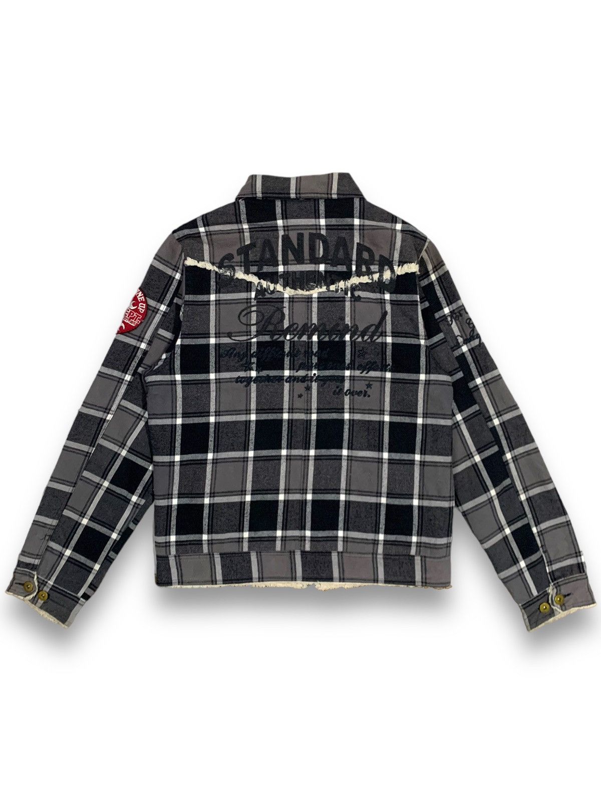 Japanese Brand Japanese Clone Devgru Plaid Multipockets Sherpa Lined Jacket Size US M / EU 48-50 / 2 - 2 Thumbnail