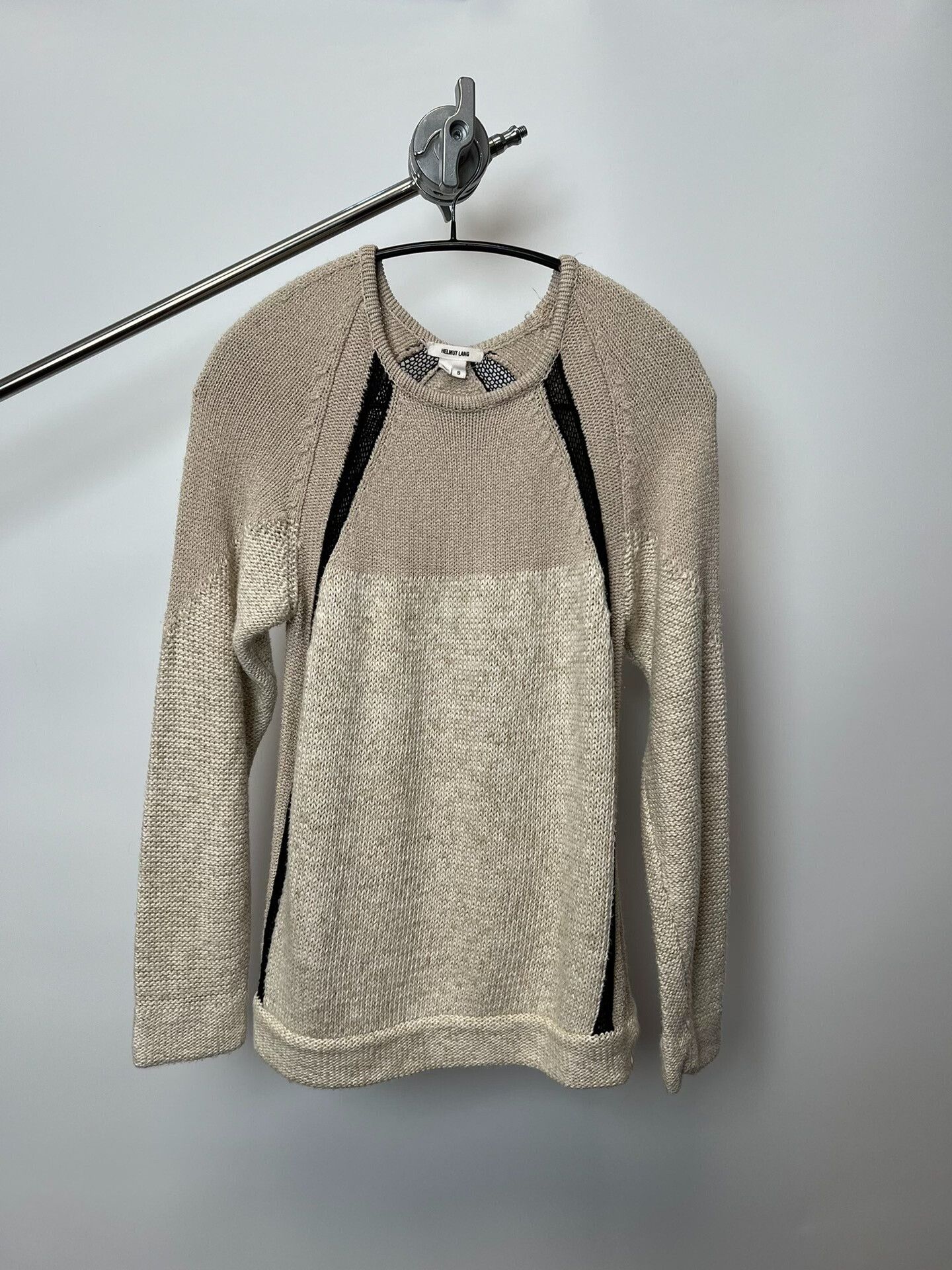 Helmut Lang Helmut Lang Color Block Sweater Size S / US 4 / IT 40 - 1 Thumbnail