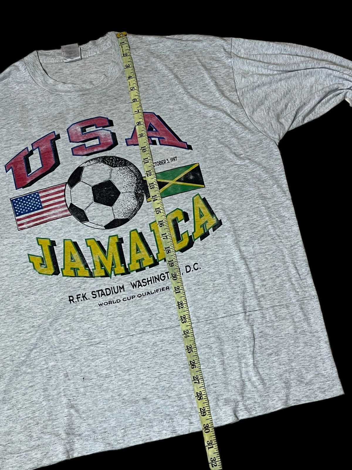 Vintage VINTAGE 90s USA VS JAMAICA WORLDCUP QUALIFIER L/S T SHIRT Size US XXL / EU 58 / 5 - 9 Thumbnail