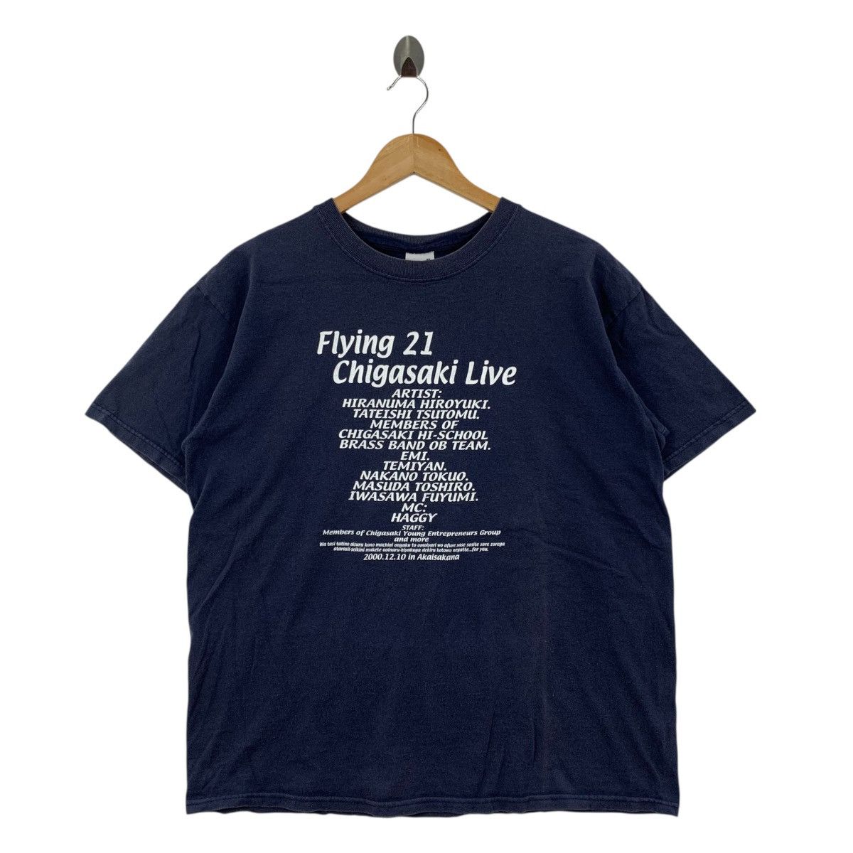 Vintage Vintage FLYING 21 CHIGASAKI Live Japanese Band Tshirt Size US L / EU 52-54 / 3 - 1 Thumbnail