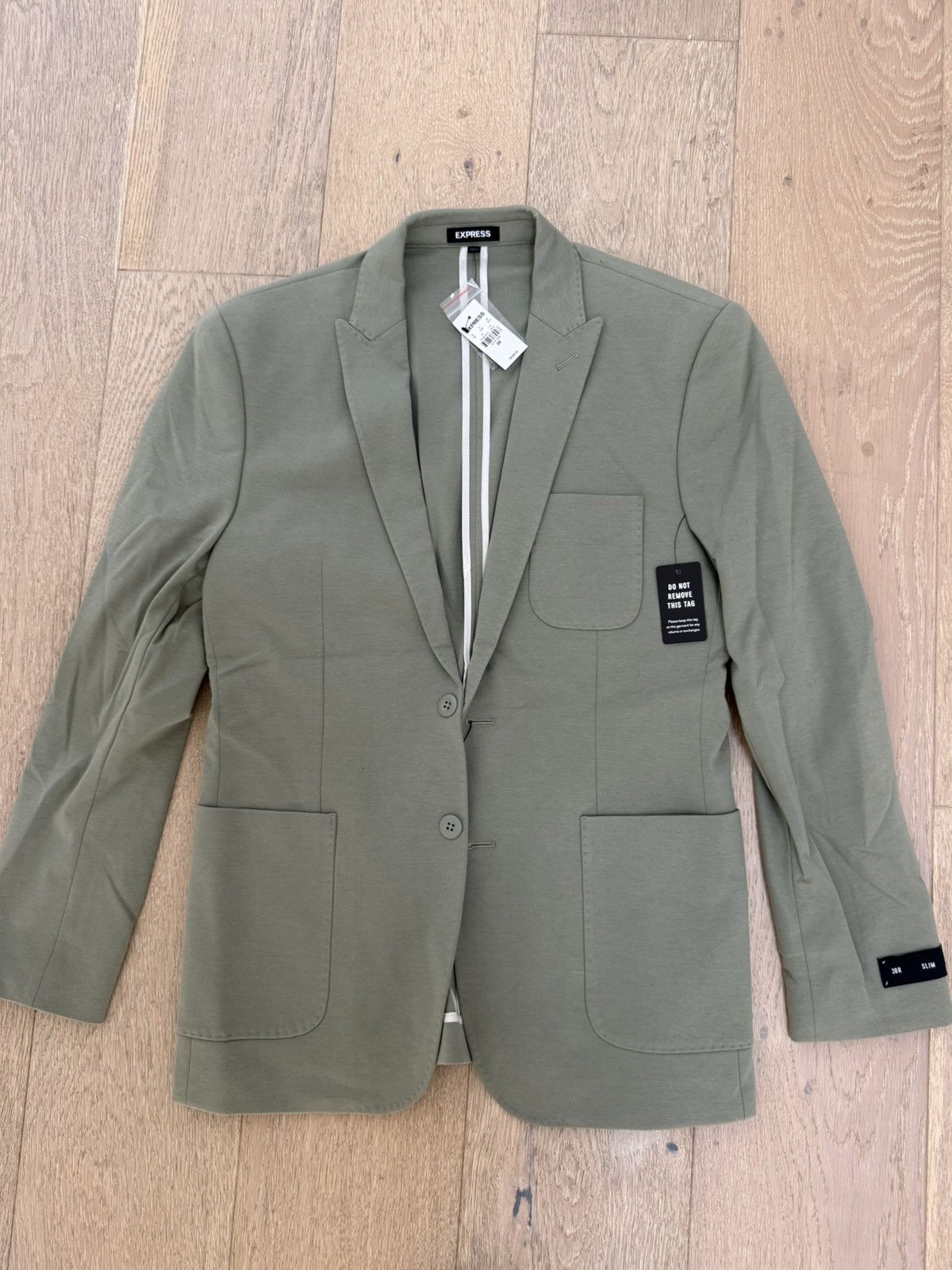 Express Express Slim Green Suit Jacket 38R Size 38R - 1 Thumbnail