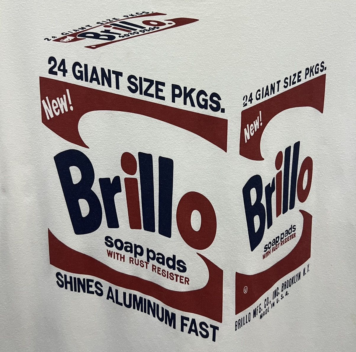 Andy Warhol × Uniqlo × Vintage VINTAGE UNIQLO UT ARCHIVE ANDY WARHOL BRILLO SOAP PADS SHIRT Size US L / EU 52-54 / 3 - 3 Thumbnail