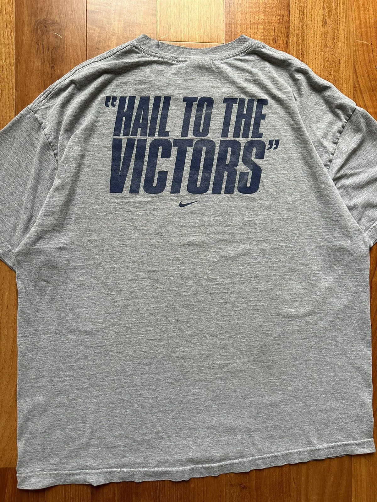 Nike Vintage Y2K 00s Nike Michigan Wolverines Hail To The Victor Size US XL / EU 56 / 4 - 4 Thumbnail