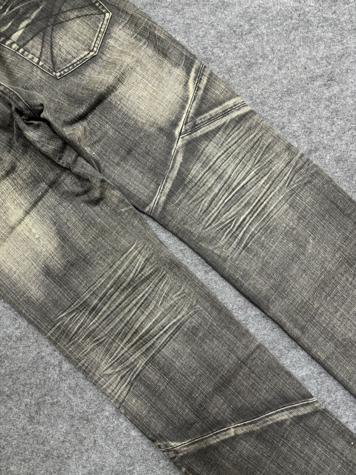 Japanese Brand 💥Art💥EDGEXRUPERT Designer Asymetrical Patchwork Denim F572 Size US 33 - 17 Thumbnail