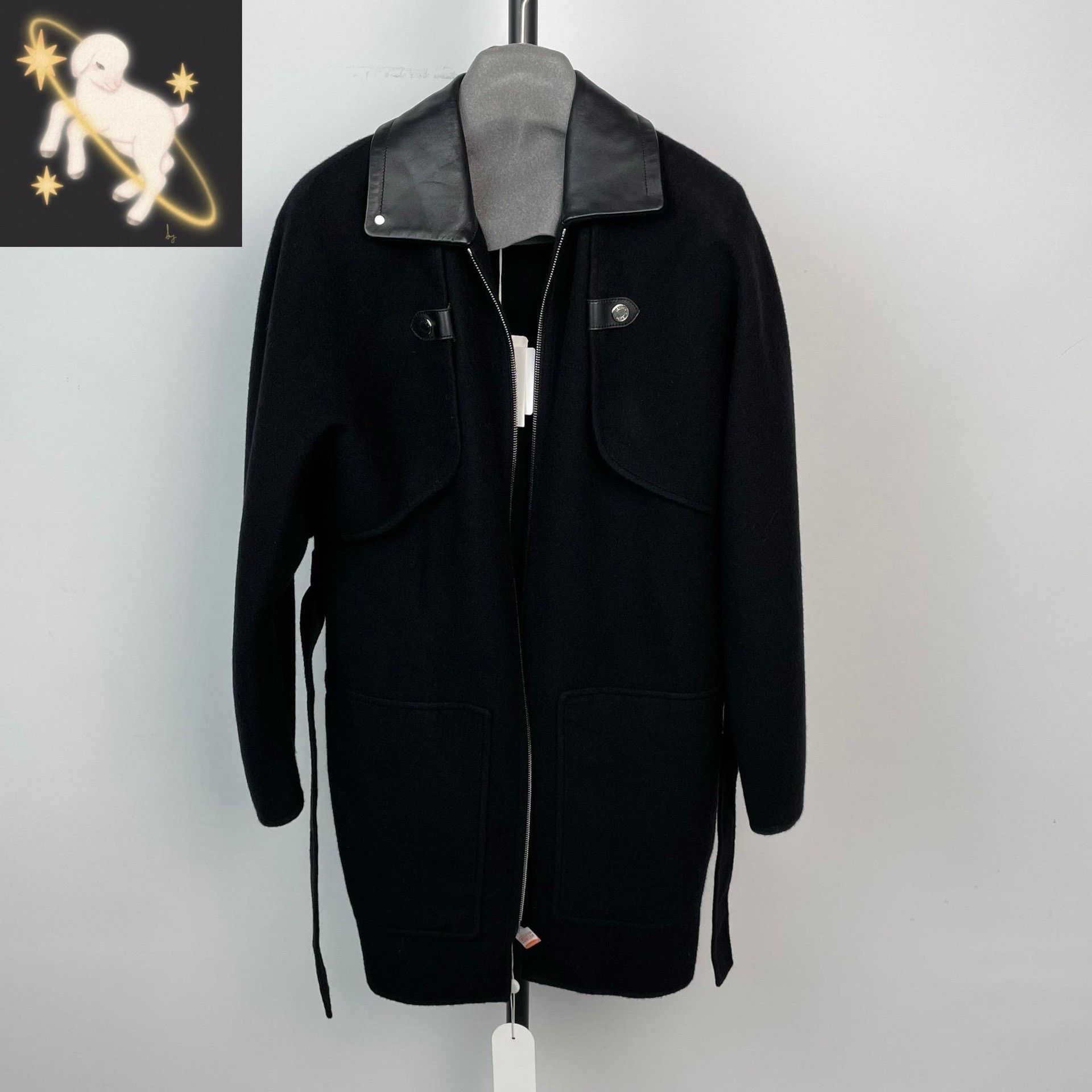 Hermes Hermes Black Heavy Coat 34 Men Size US XS / EU 42 / 0 - 1 Thumbnail