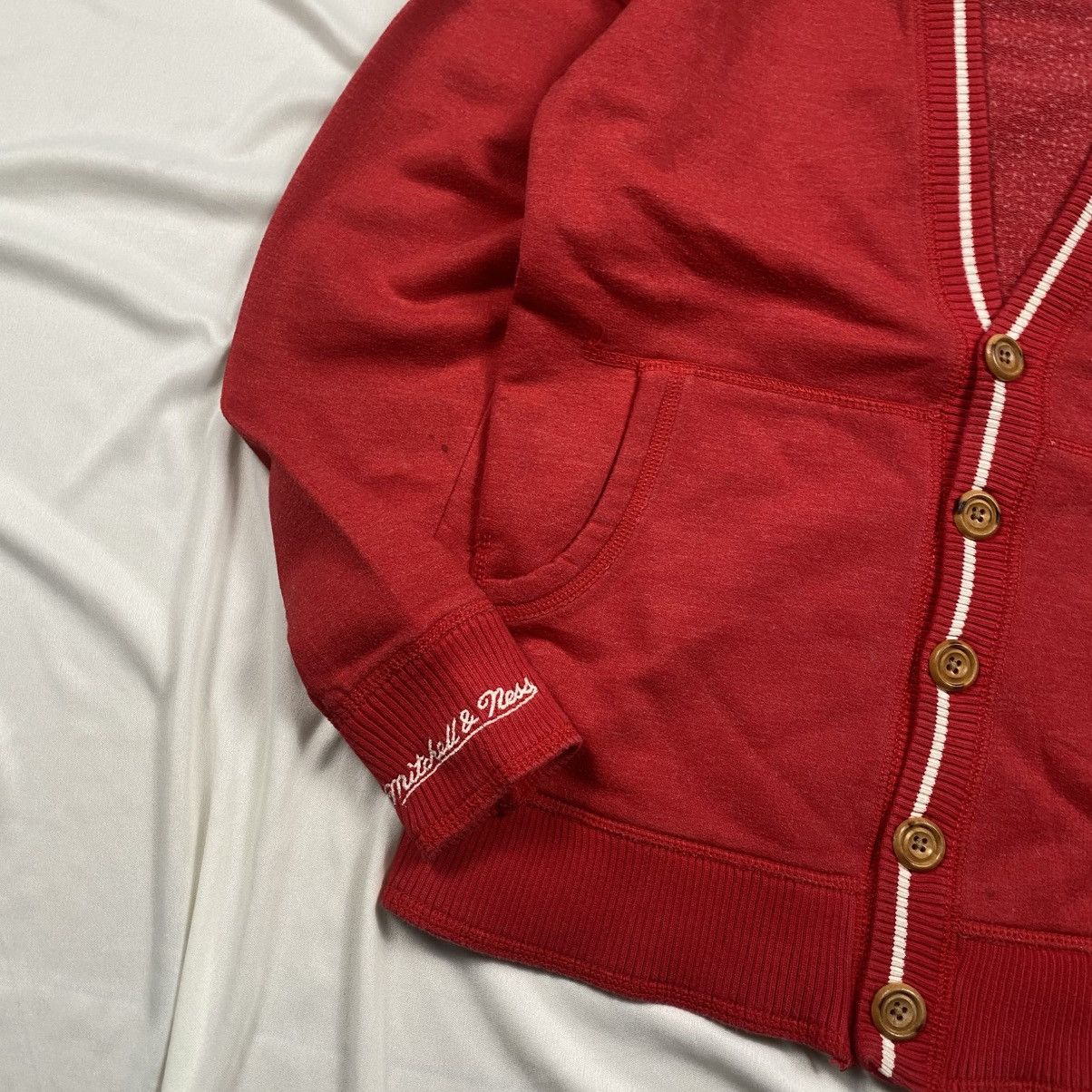 Mitchell & Ness Mitchell&Ness MLB Phillies Jumper Cardigan Sweaters Size S / US 4 / IT 40 - 4 Thumbnail