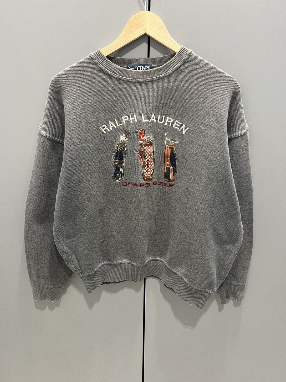 Chaps Ralph Lauren Vintage Chaps Ralph Lauren Sweatshirt Faded Size Medium Size US M / EU 48-50 / 2 - 15 Thumbnail