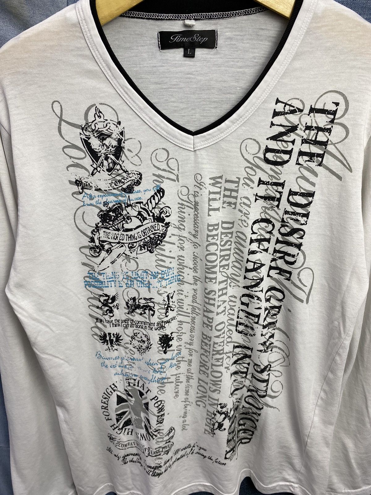 If Six Was Nine × Japanese Brand × Le Grande Bleu (L.G.B.) 2000s timestep japanese poem longsleeve ifsixwasnine style Size US L / EU 52-54 / 3 - 2 Thumbnail