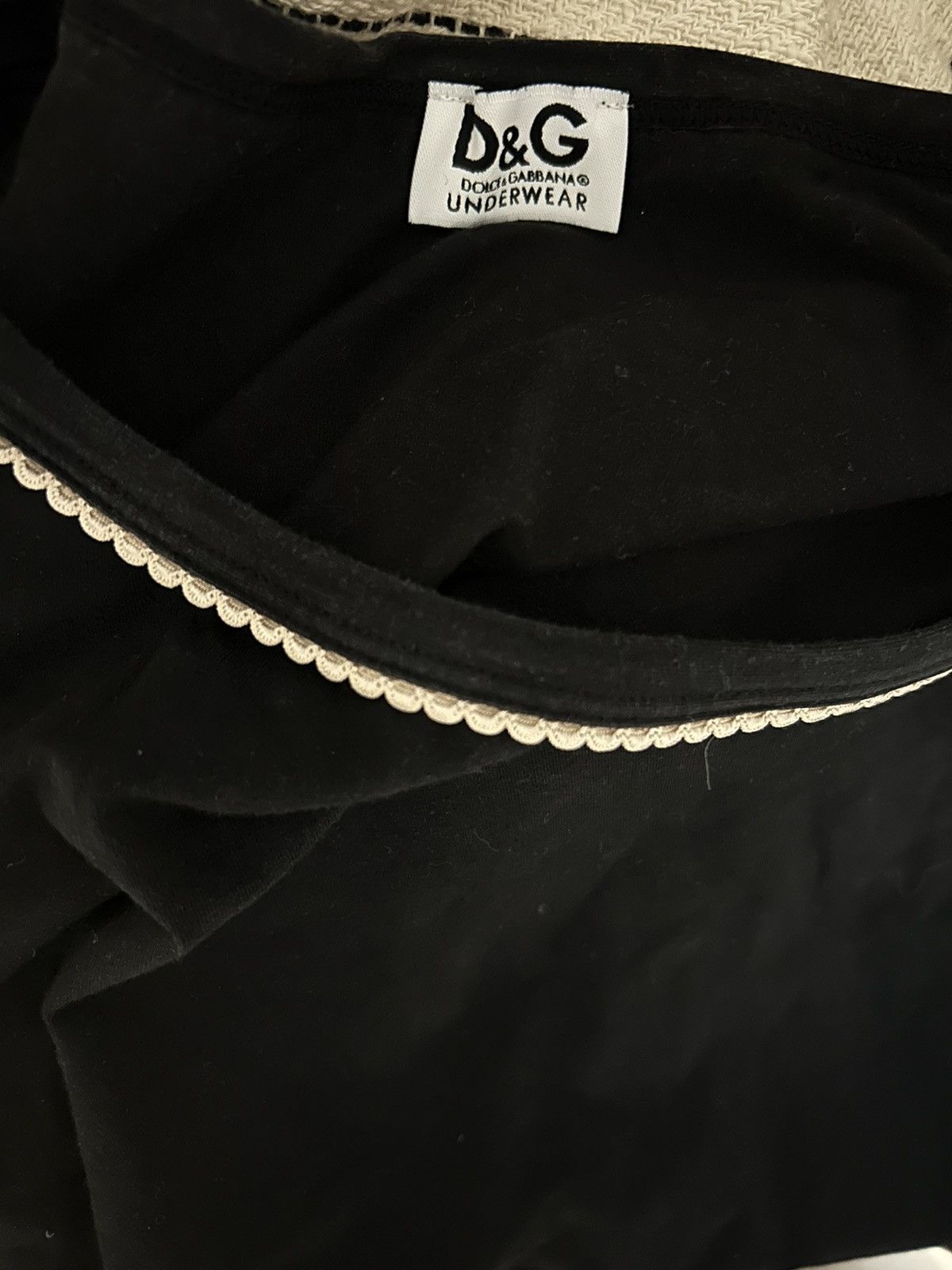 Dolce & Gabbana dolce gabanna black t-shirt underwear pyjama Size S / US 4 / IT 40 - 6 Thumbnail