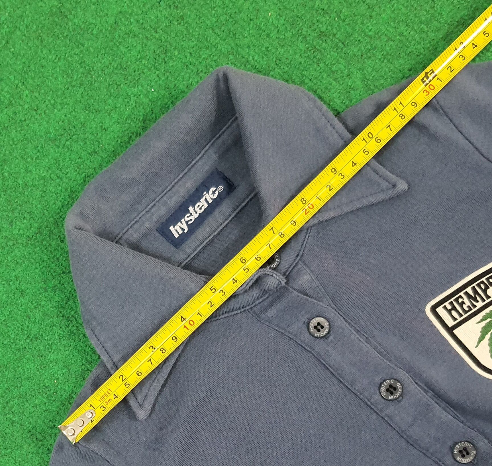 Hysteric Glamour × Japanese Brand × Vintage Vintage Hysteric Glamour Hyss Army Long Sleeve Polo Shirt Size XXS / US 00 / IT 34 - 9 Thumbnail
