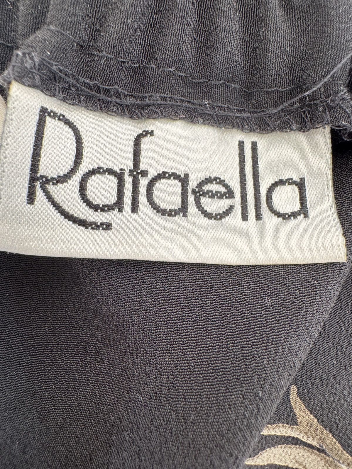 Vintage Rafaella 8 women’s high waisted maxi skirt black cream Size 30" / US 8 / IT 44 - 6 Thumbnail