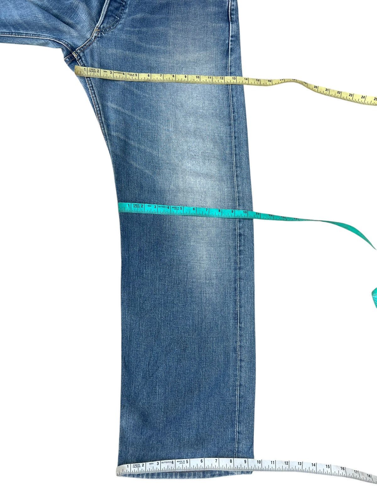Lee Vintage 90s Lee Riders Side Tag Fade Denim Selvedge Jeans Size US 34 / EU 50 - 5 Thumbnail