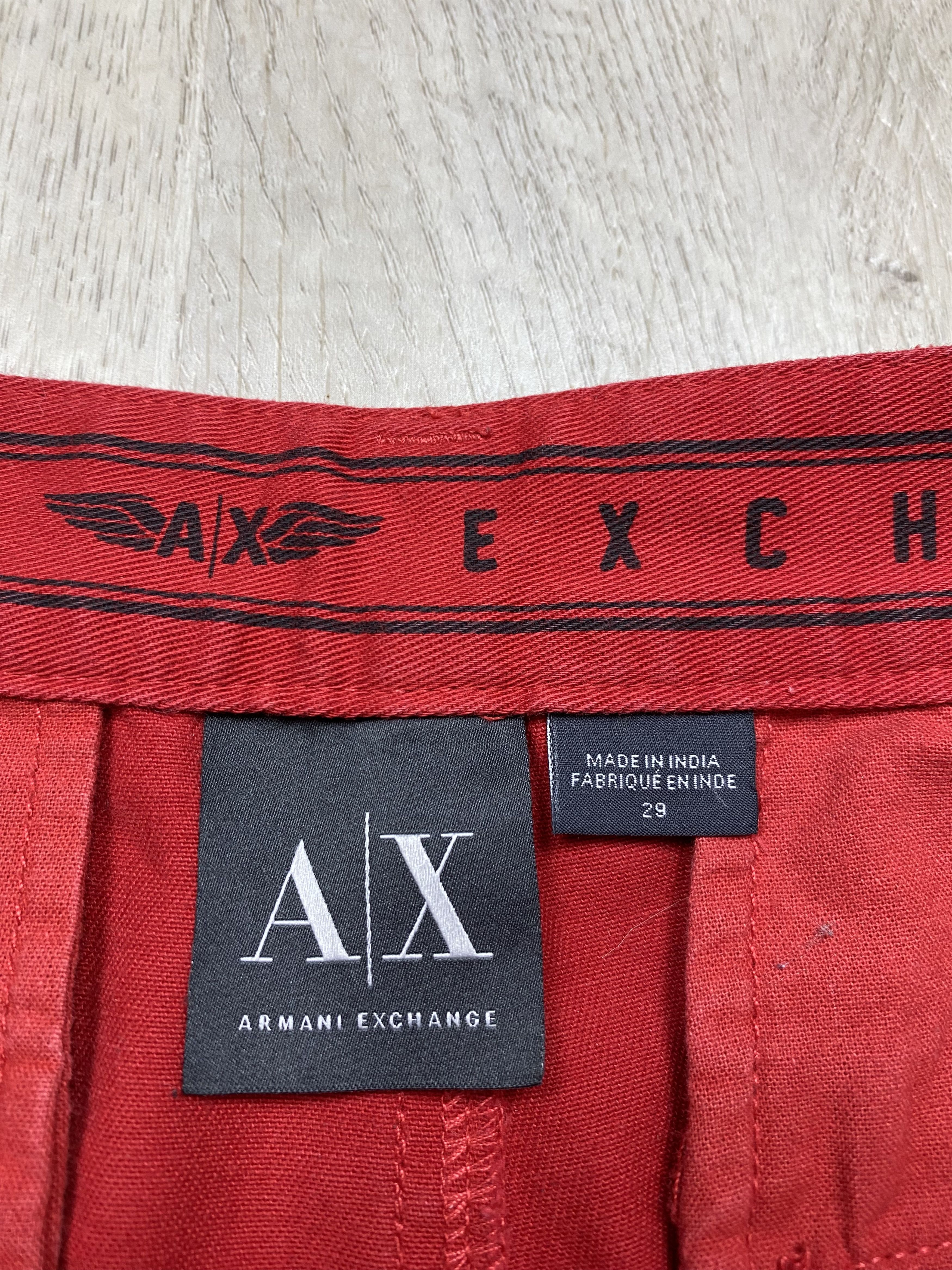 Armani Armani Exchange Vintage Mens Chino Shorts Size US 29 - 4 Thumbnail