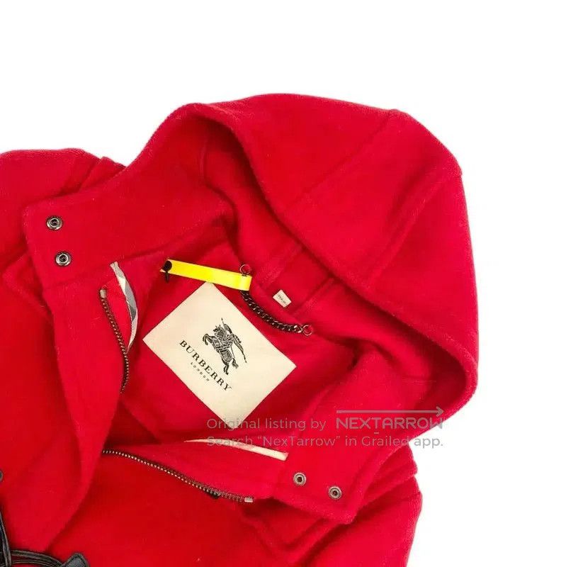 Burberry Burberry Red Wool Women's Coat. Size M / US 6-8 / IT 42-44 - 3 Thumbnail
