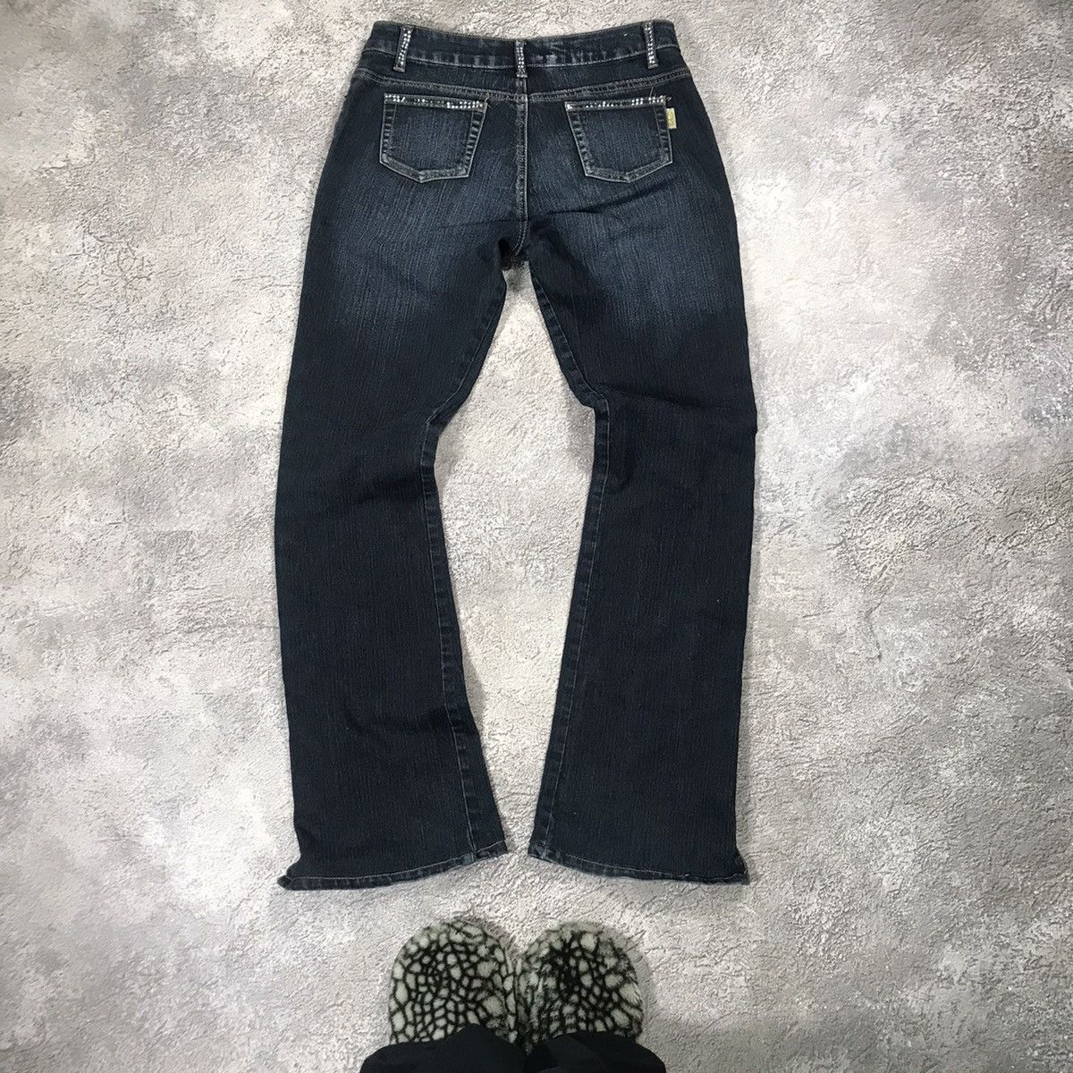 Japanese Brand vintage Faded Jeans japan distressed denim spring pants 90s Size 31" - 5 Thumbnail