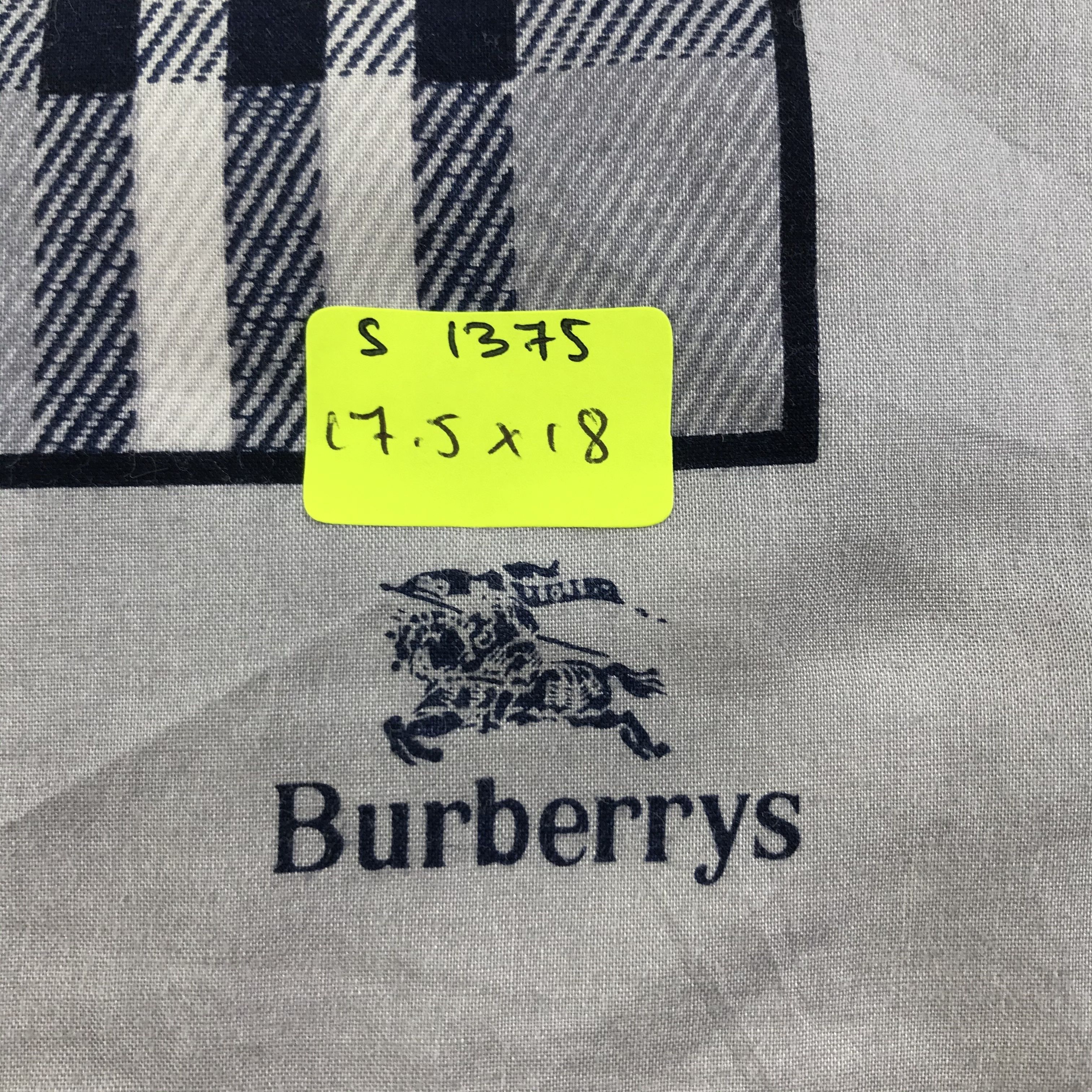 Burberry × Vintage Burberry Bandana / Handkerchief / Neckerchief - S1375 Size ONE SIZE - 5 Thumbnail