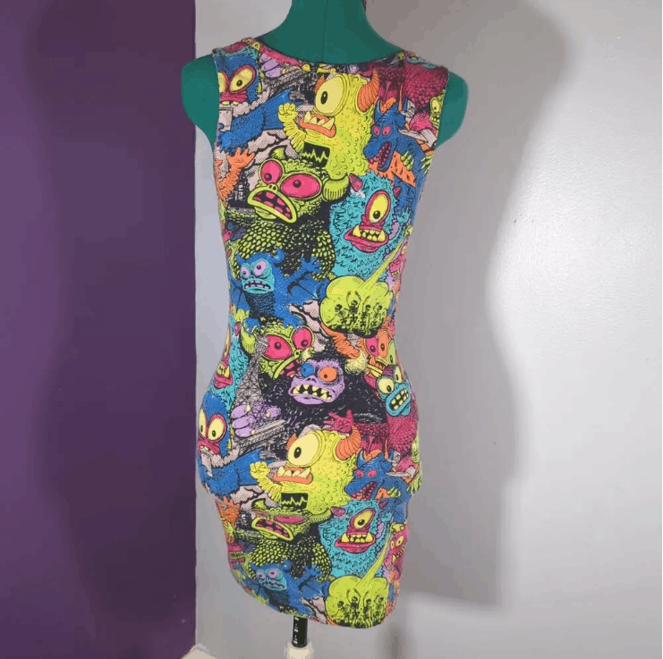 Iron Fist Iron Fist Party Monsters Dress Rare Discontinued Bodycon Size S / US 4 / IT 40 - 2 Thumbnail