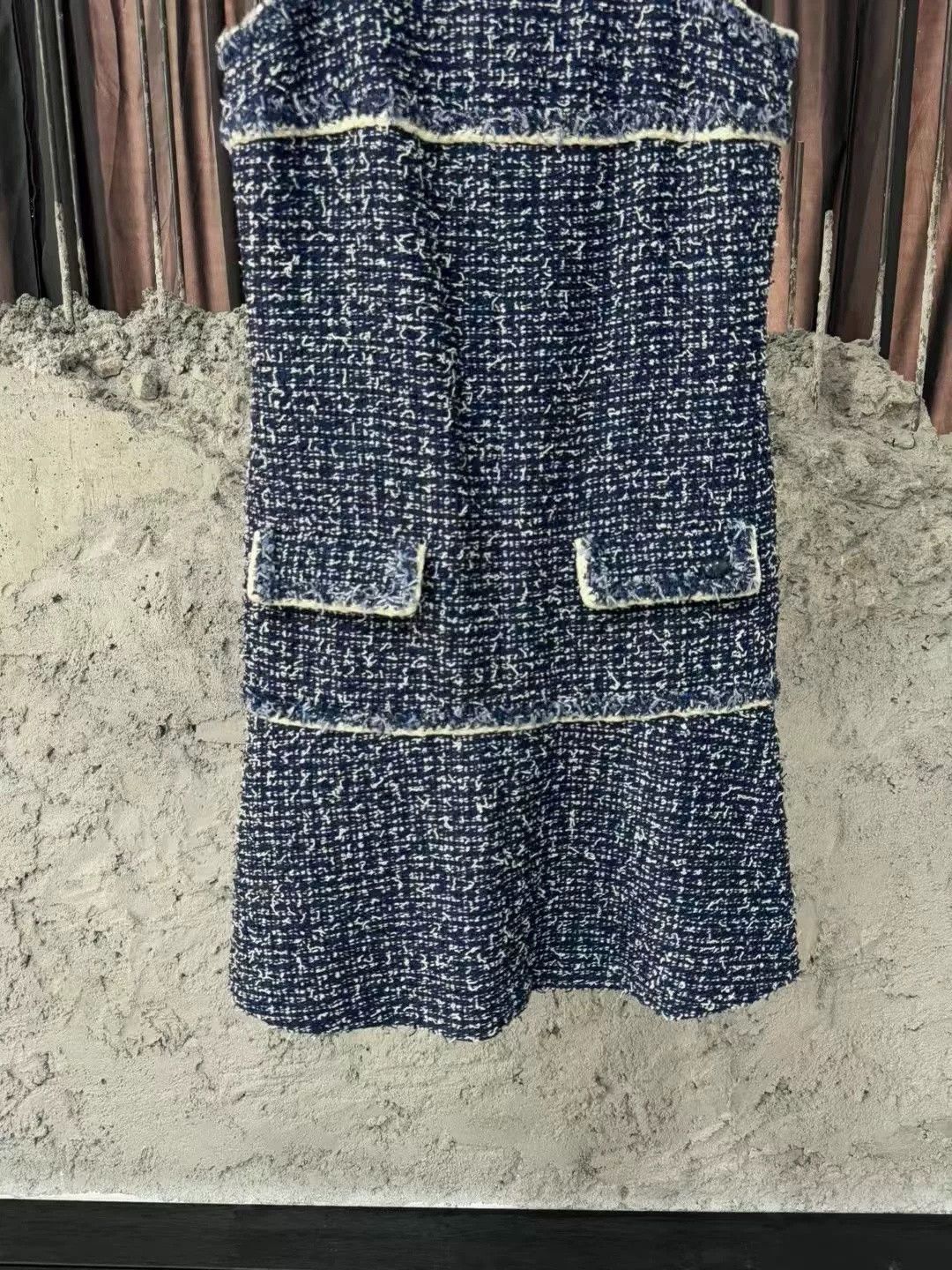 Chanel Chanel Blue T Double Pocket Dress Size US M / EU 48-50 / 2 - 4 Thumbnail
