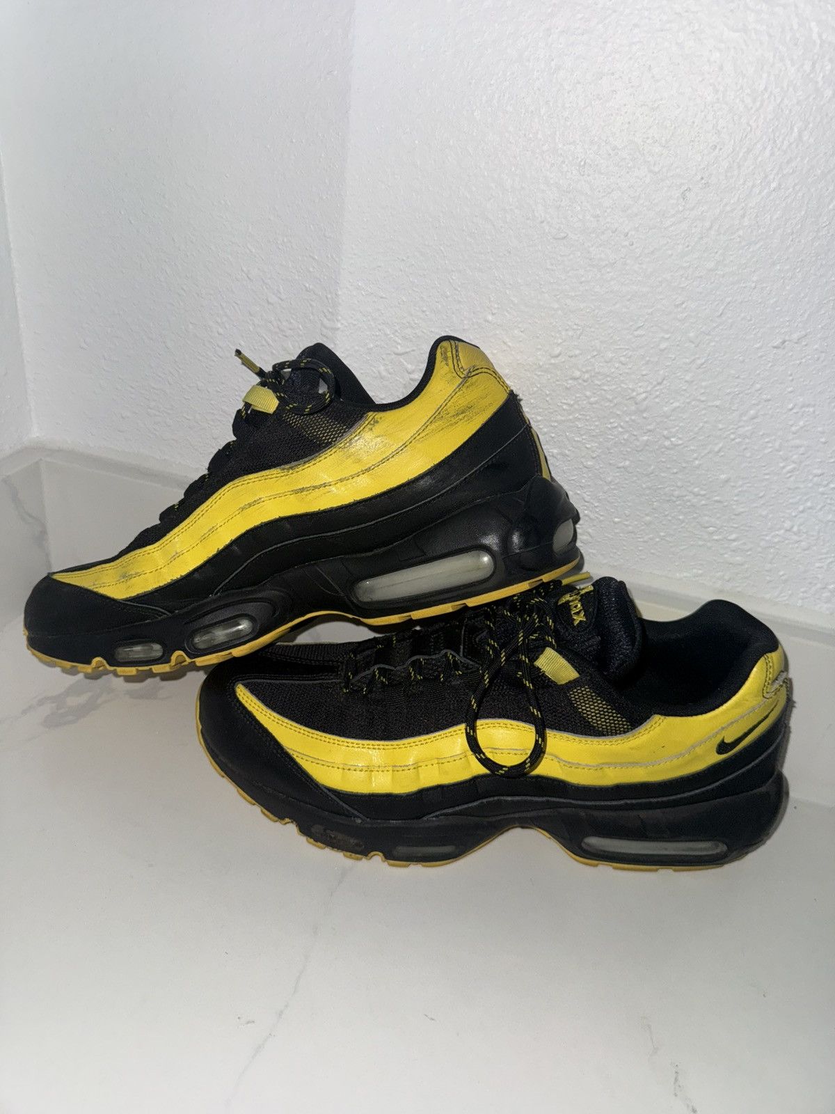 Nike Black And Yellow Air Max 95 Frequency Pack Size US 11.5 / EU 44-45 - 6 Thumbnail