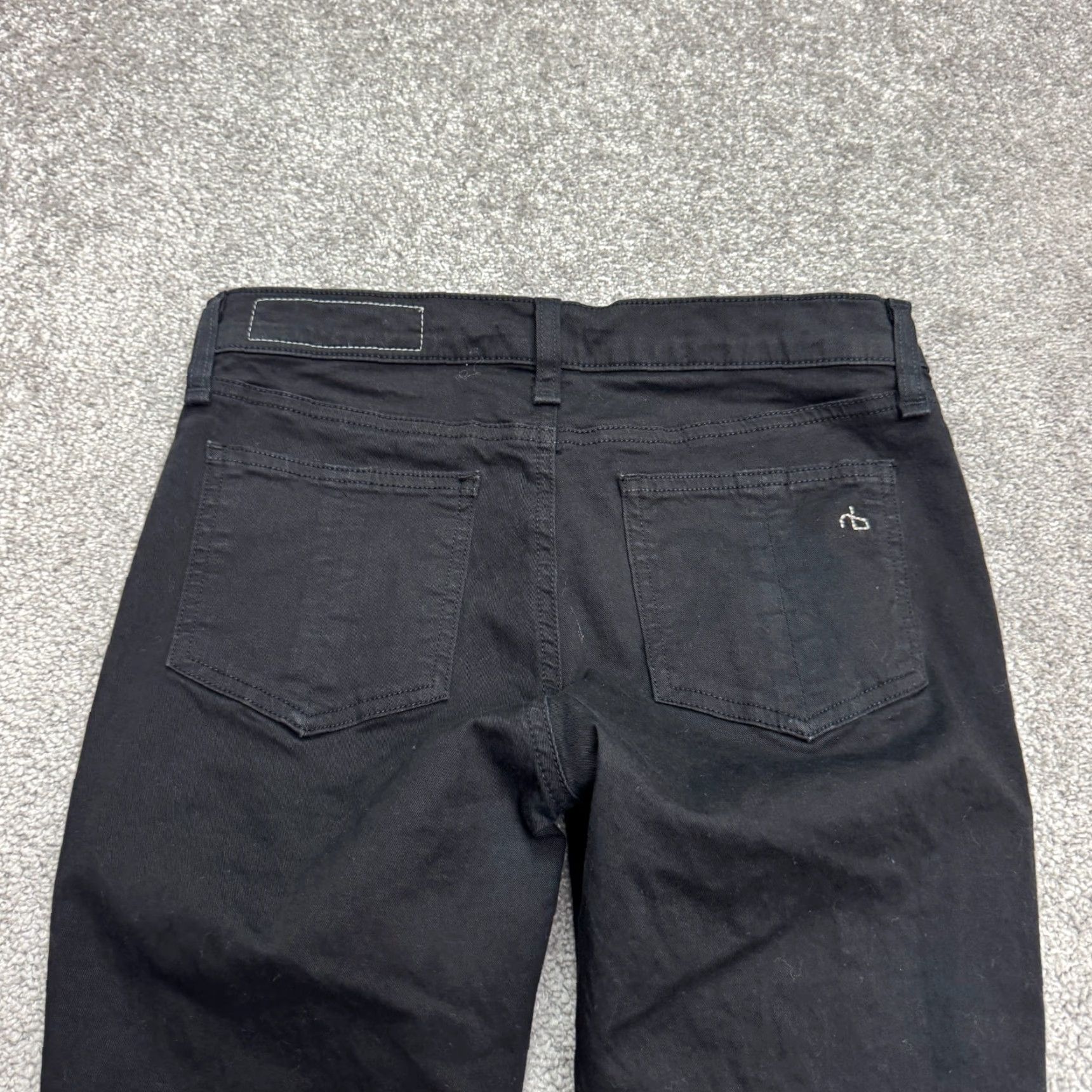 Rag & Bone Rag & Bone Jeans Womens 26 Black Mid Rise Skinny Denim Ankle Zip Stretch Casual Size 26" / US 2 / IT 38 - 3 Thumbnail