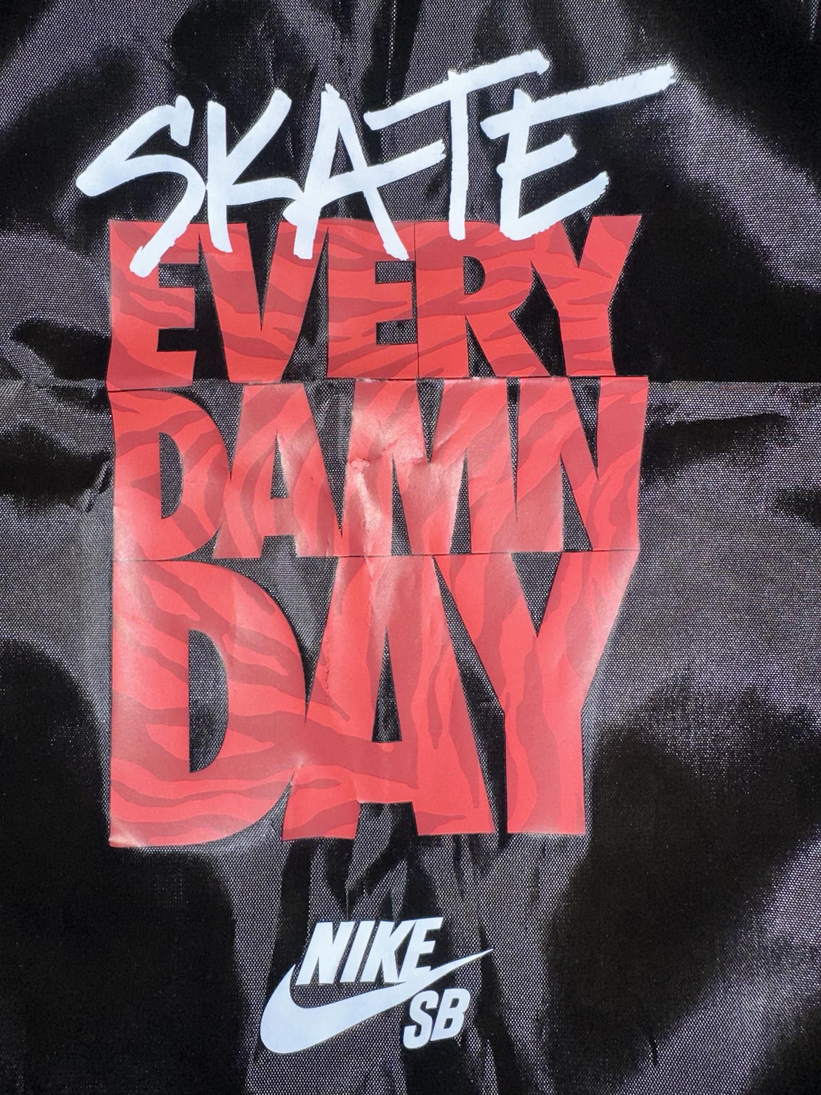 Nike Nike SB "Skate Every Damn Day" Drawstring Cinch Bag Size ONE SIZE - 2 Thumbnail
