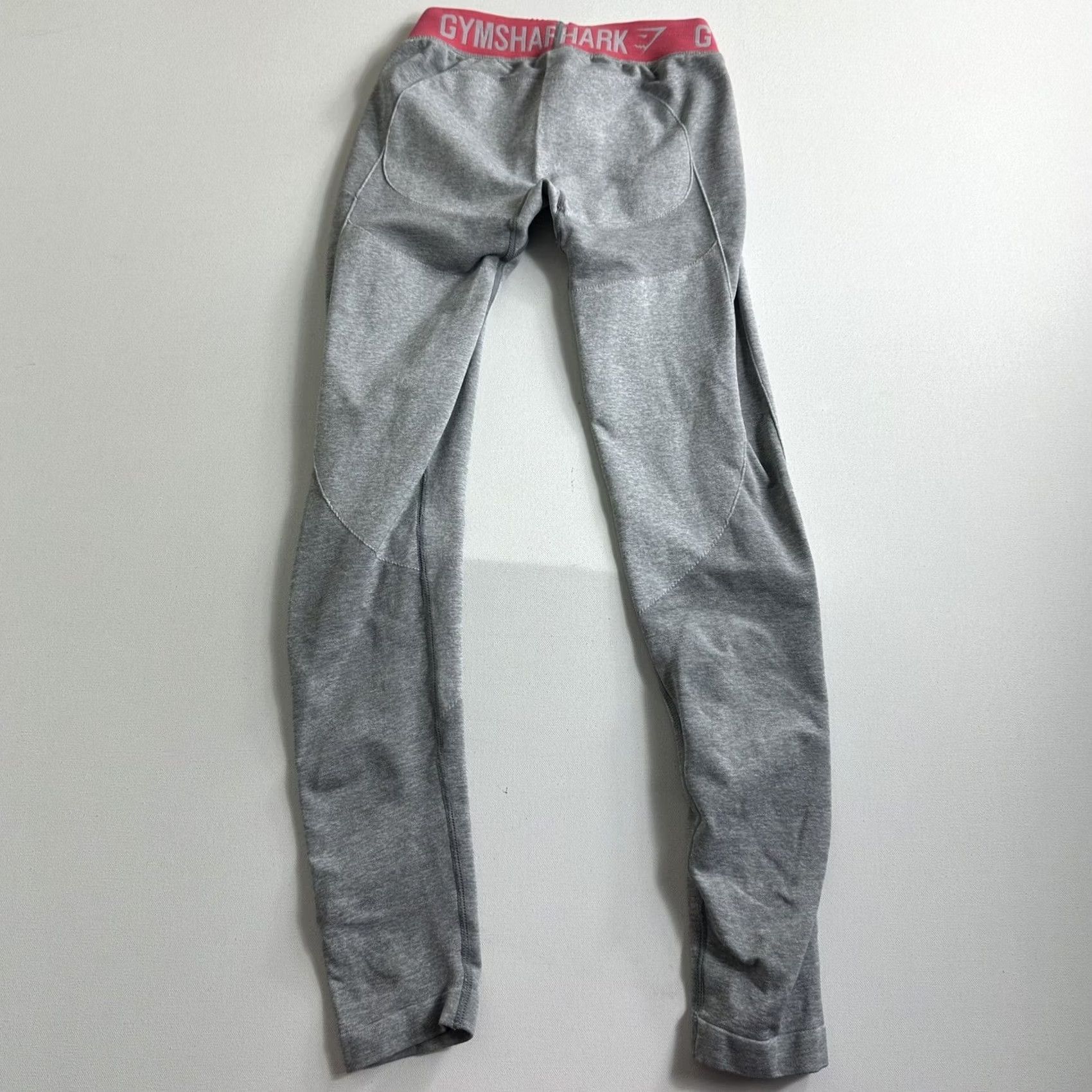 Gymshark Gymshark Leggings V3 Light Gray Womens Size S Active Gym Training Skinny Elastic Waist Compression - Regular Fit Leggings Size 28" / US 6 / IT 42 - 2 Thumbnail