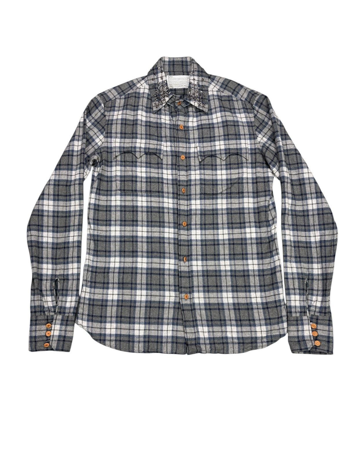 Japanese Brand × Kolor Kolor Stud Flanel Button Shirt Size US M / EU 48-50 / 2 - 1 Thumbnail
